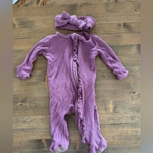 Caden Lane Footies with Headband